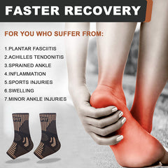 Premium Copper Ion Ankle Support for Running & Basketball