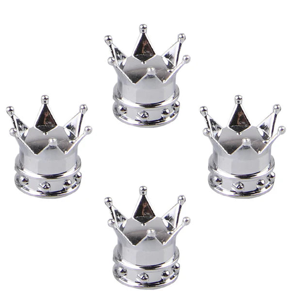 Crown Modified Tire Valve Cap - 4pcs