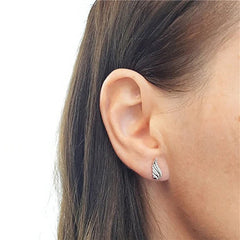 Angel Wing Ear Studs Wings Shape Micro-inlaid