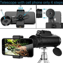 40X60 High-Power Monocular Telescope for Outdoor Adventures