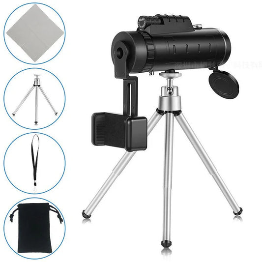 40X60 High-Power Monocular Telescope for Outdoor Adventures