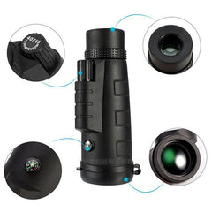 40X60 High-Power Monocular Telescope for Outdoor Adventures