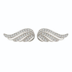 Angel Wing Ear Studs Wings Shape Micro-inlaid