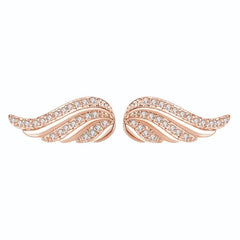 Angel Wing Ear Studs Wings Shape Micro-inlaid