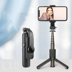 Compatible with Apple, Mini Tripod Selfie Stick Desktop Live Mobile Phone Holder