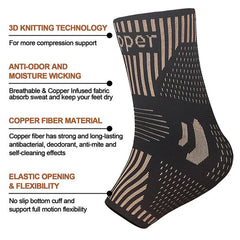 Premium Copper Ion Ankle Support for Running & Basketball