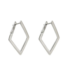 Simple Geometric Quadrilateral Design Earrings