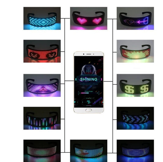 LED Display Glasses for Ultimate DJ Music Parties